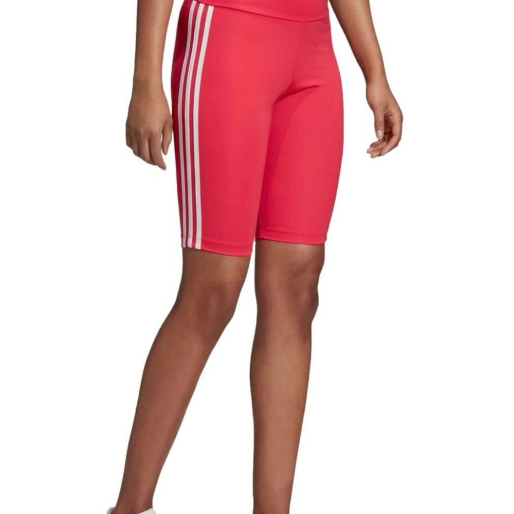 Adidas Original Womenās Pink Tight Athletic Biker Shorts Size XL